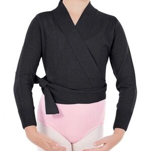 EUROTARD "Wrap Sweater in Black"